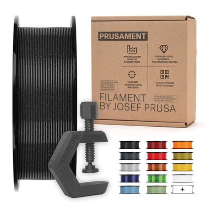 Prusament PETG Filamento Transparente 1kg 1.75mm - Negro Galaxy