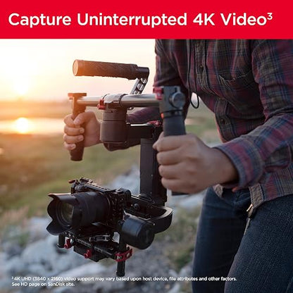 SanDisk Extreme SDXC UHS-I - Tarjeta de Memoria de 64 GB (V30, Transferencia de 170 MB/s, U3, 4K UHD, tecnología QuickFlow, Impermeable, Resistente a los Golpes, Resistente a la Temperatura)