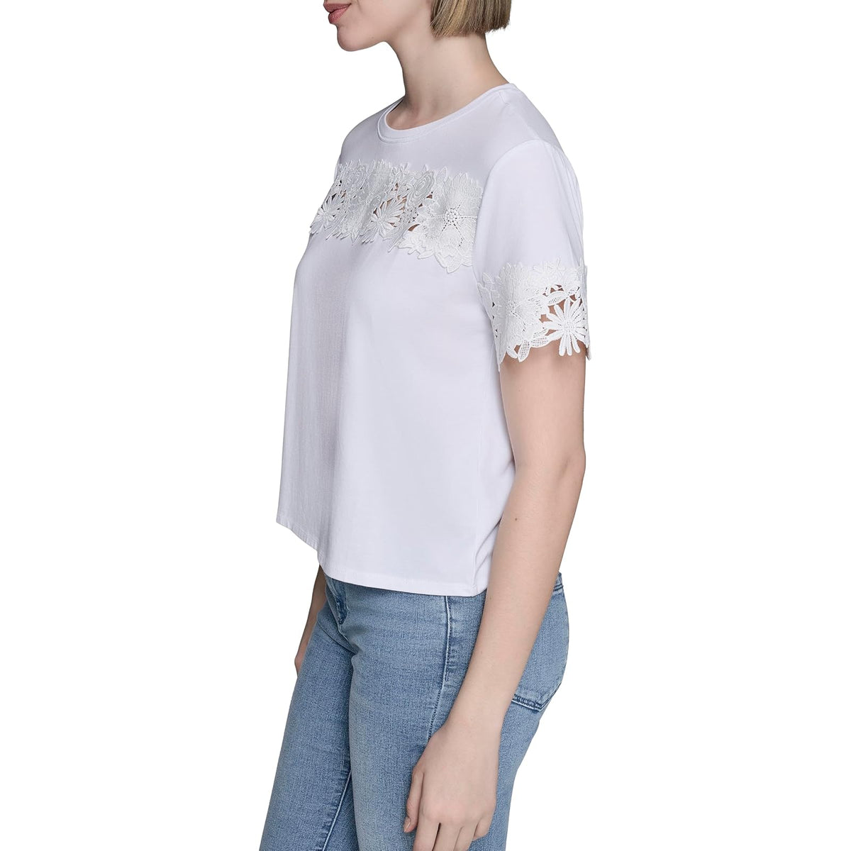 Karl Lagerfeld - Playera Informal Suave para Uso Diario para Mujer