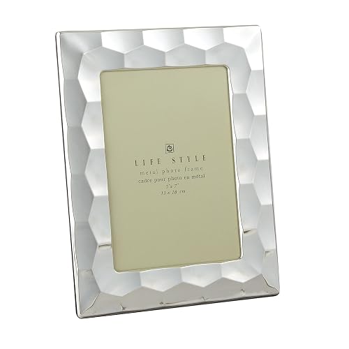 Elegance - Marco prisma chapado en plata, 5 x 7 pulgadas