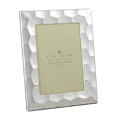Elegance - Marco prisma chapado en plata, 5 x 7 pulgadas