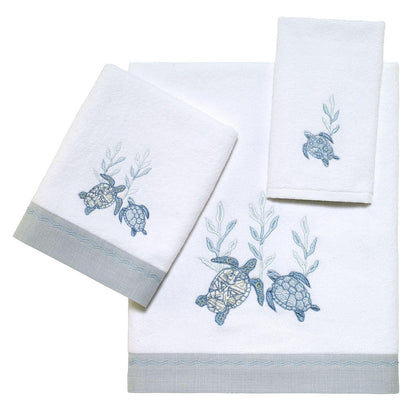 Avanti Linens - Toalla de Mano, Toalla de algodón Suave y Absorbente (colección Caicos, Blanco óptico), 30 x 16 Pulgadas