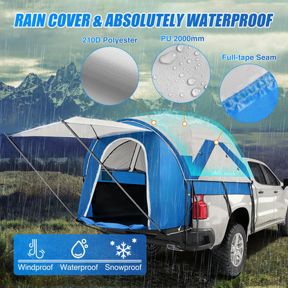 Nilight Truck Bed Tent 5.0-5.5FT Pickup Truck Tents with Removable Awning Waterproof