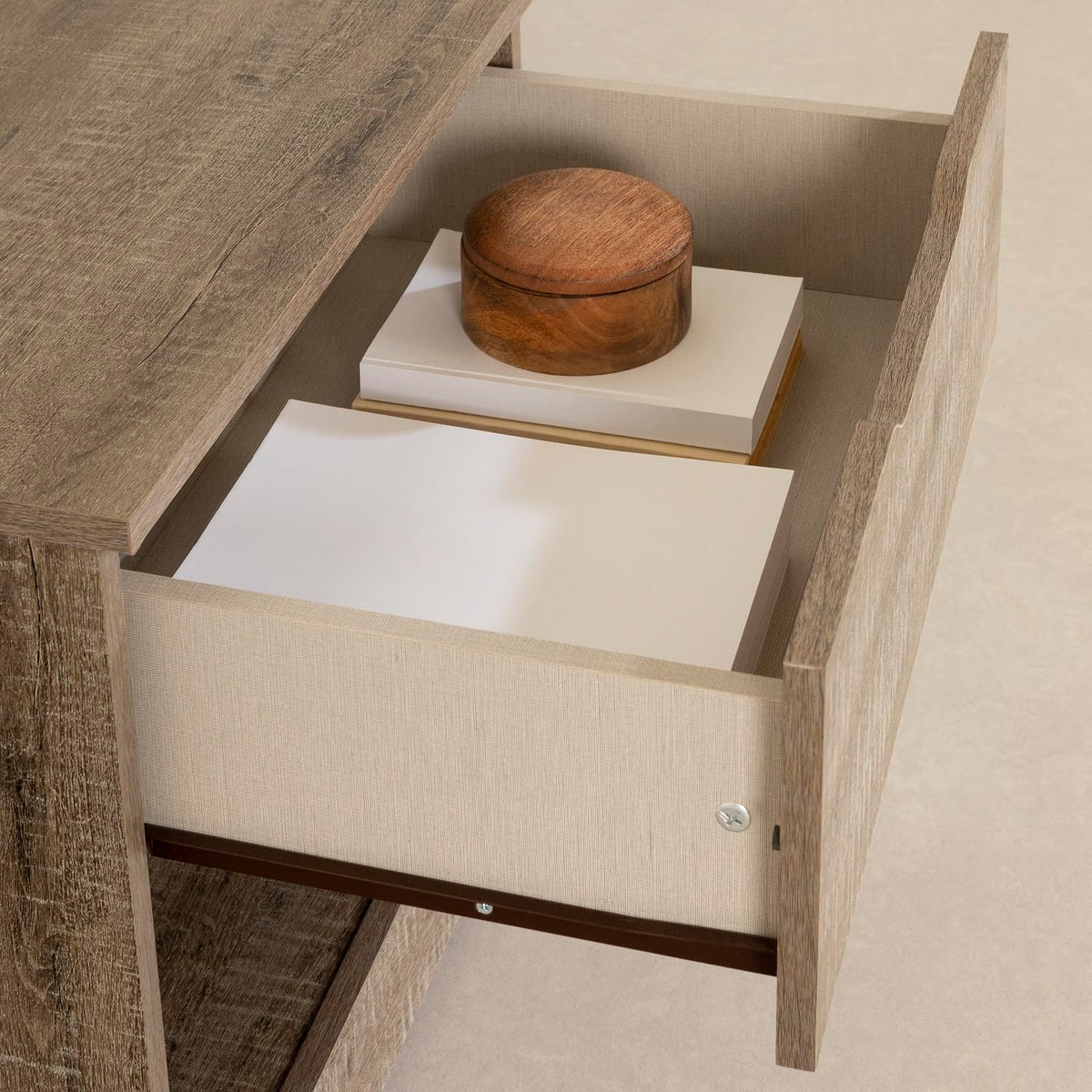 South Shore Buro para recamara con 1 Cajon. Muebles para recamara, mesas de Noche Furniture