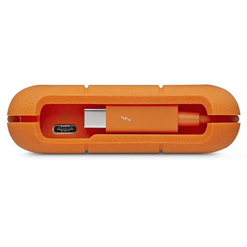 LaCie Rugged USB-C 4000GB Naranja, Plata - Disco duro externo (4000 GB, USB Tipo C, 3.0 (3.1 Gen 1), 5400 RPM, 5 Mbit/s, Naranja, Plata)