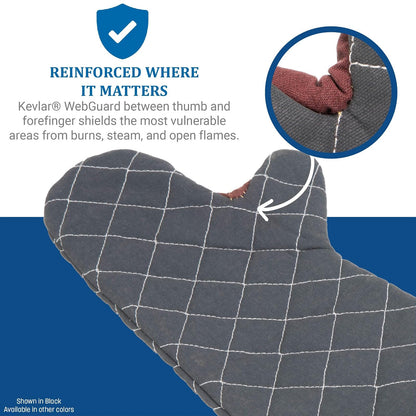 San Jamar 800FG24 BestGuard - Guantes comerciales de protección contra el Calor de hasta 500 °F (par), 24 Pulgadas de Longitud, Bronceado, 1 Unidad (Paquete de 1)