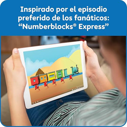 hand2mind Numberblocks Express Train MathLink Cubes Activity Set, Actividades de Aprendizaje Preescolar, Juguete de Tren, Bloques de Conteo, Juguetes Numéricos, Manipuladores Matemáticos