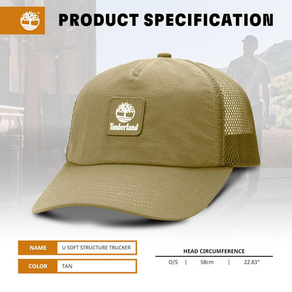 Timberland Curved Brim Trucker Hat Gorra de béisbol Hombre
