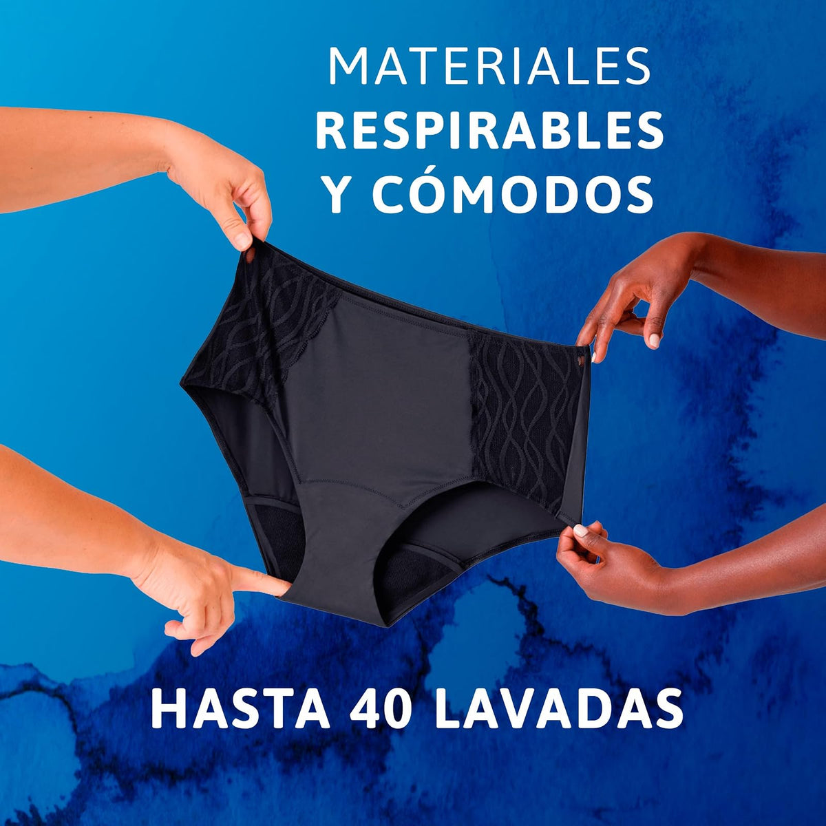 Tena Ropa Interior Lavable Corte Bajo Beige, Talla Chica