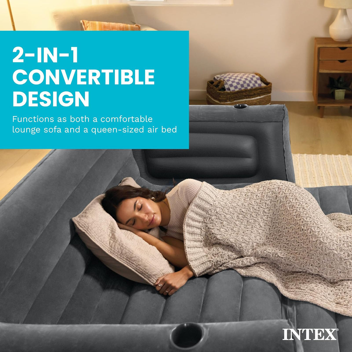 Intex - Serie de Cama Inflable extraíble