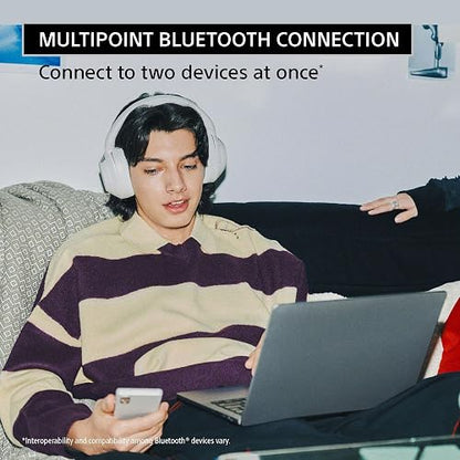 Sony ULT Wear Auriculares Bluetooth supraaurales con cancelación de Ruido, 30 Horas de batería, Bajos potentes, Control por Voz Alexa, Gris ULT900N