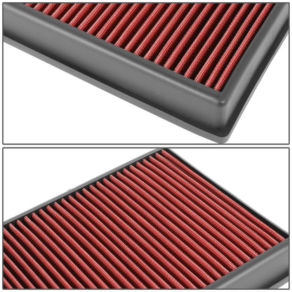DNA Motoring Filtro de Aire Lavable AFPN-202-RD, Rojo, para Ford Edge, Fusion, Lincoln Continental, MKX, MKZ