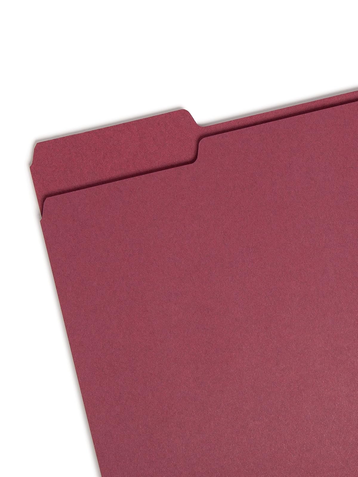 Smead File Folders 1/3 Cut Single-Ply Tab Maroon (100) De plástico - Carpeta (De plástico, Letter, 296 mm, 241 mm)