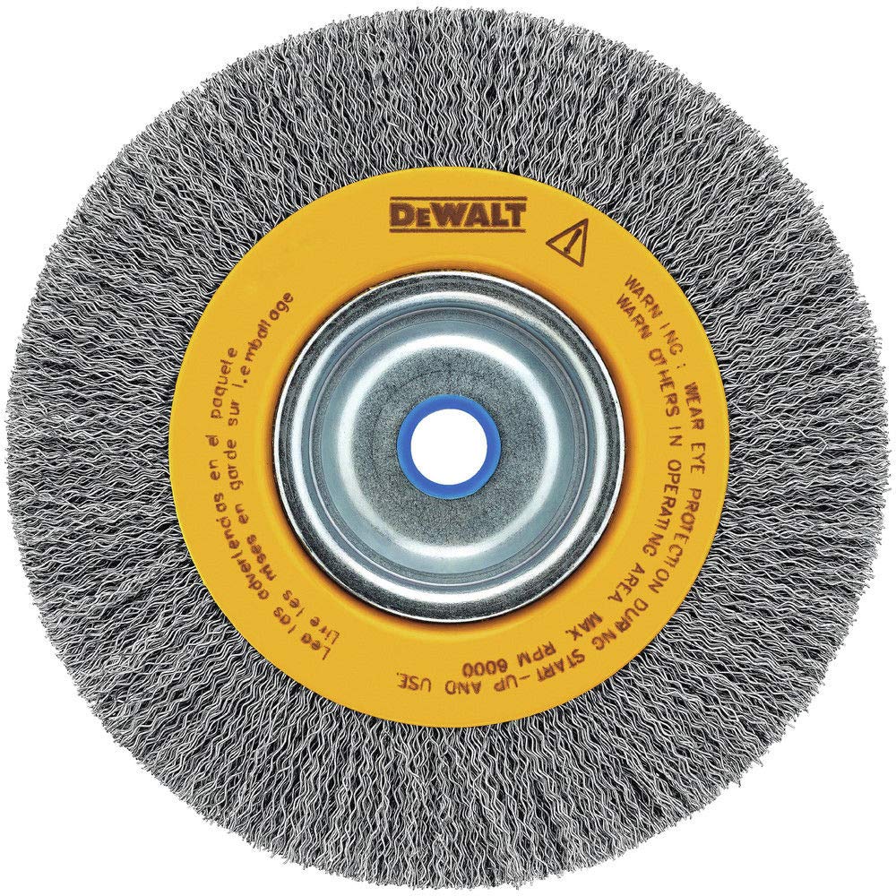 Dewalt DW4905 Rueda de Alambre para Cepillado 6",5/8-1/2 Flecha, Ancho 1
