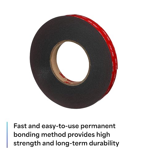 3M VHB, Cinta Adhesiva Industrial 5952, Grosor de 0.045", 0.625" Ancho, 5 yd Largo, Paquete de 1