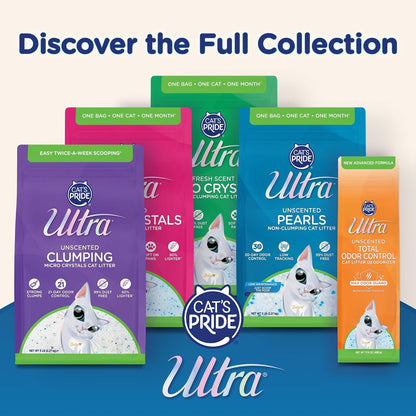 Ultra Micro Crystals | Arena de Microcristales de Sílice para Gato | Control de Olor hasta 30 días | 5 LB