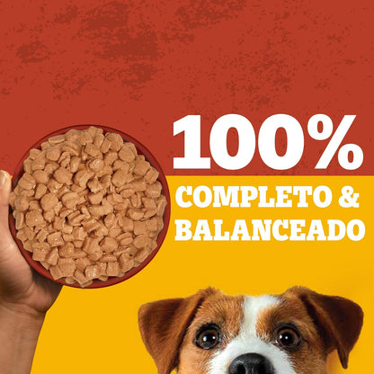 Pedigree - Sobres para Perro, Raza Pequeña, Sabor Pollo, con Ingredientes Naturales, Proteínas y Fibra, 24 Sobres, 100g c/u