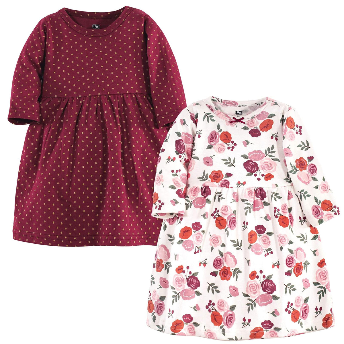 Hudson Baby Vestidos de algodón para niña
