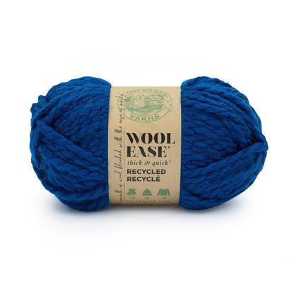Lion Brand Wool-Ease Thick & Quick Estambre Grueso para Tejer y Crochet - 106 yards - Azul real