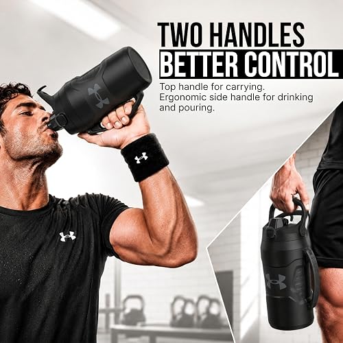 Under Armour Botella de agua de 64 onzas, verde