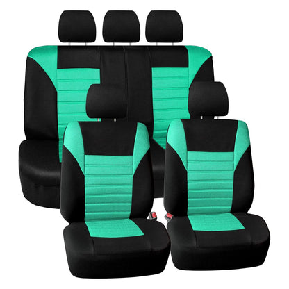 FH Group FB068PURPLE115 - Funda de Asiento de Automóvil Universal púrpura (Compatible con Malla de Aire de diseño en 3D Premium y Banco Trasero Dividido), Mint - Menta