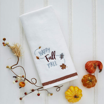 SKL Home Harvest - Juego de Toallas de Mano para baño, Cocina, Bar y Regalo, 16 x 25 Pulgadas, Color Blanco, 2 Unidades