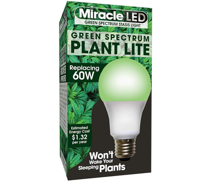 MiracleLED 604614 Luz de estasis de espectro verde, 1 paquete, 60 W para sala de cultivo