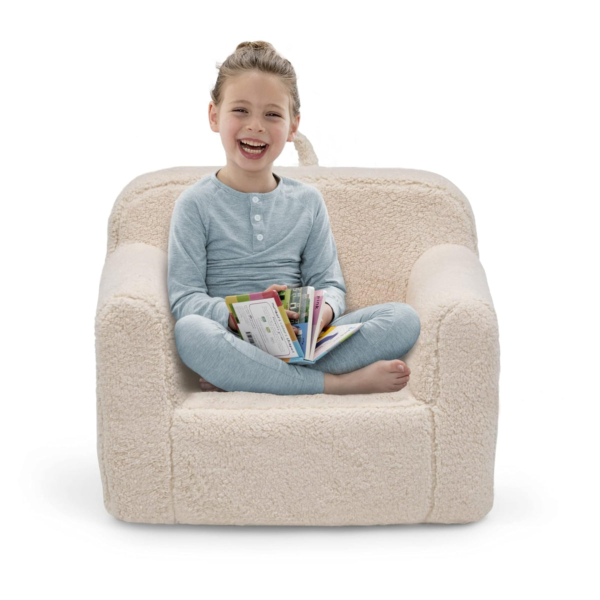 Delta Children Cozee - Silla Sherpa, Color Crema