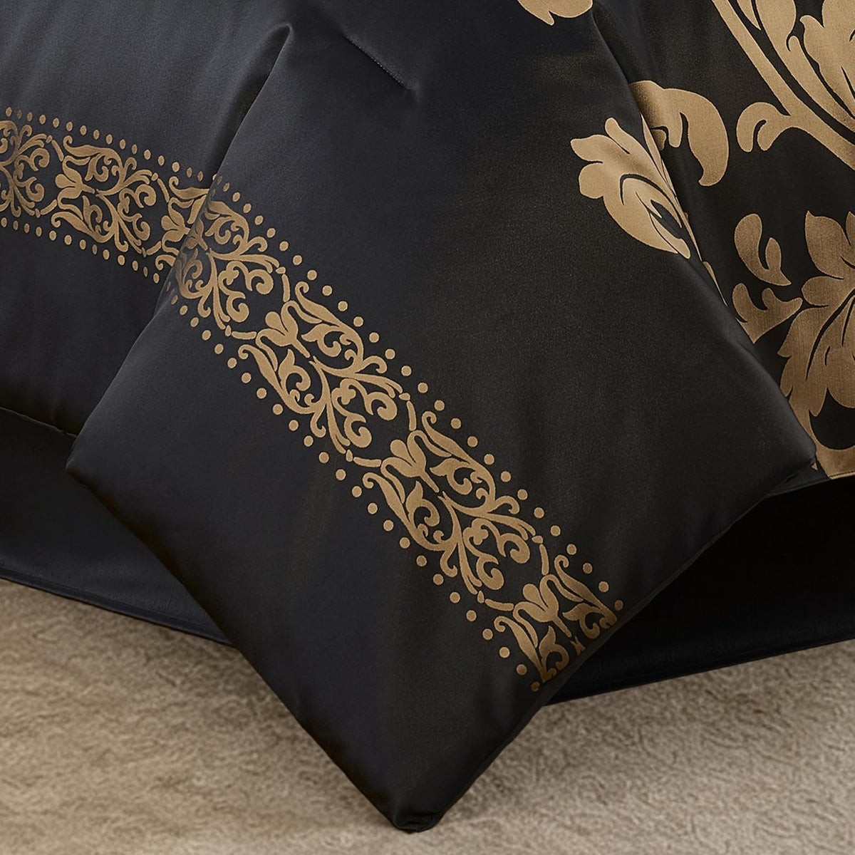 Chezmoi Collection Set de edredón de 7 Piezas Estilo Floral Bed-in-a-Bag