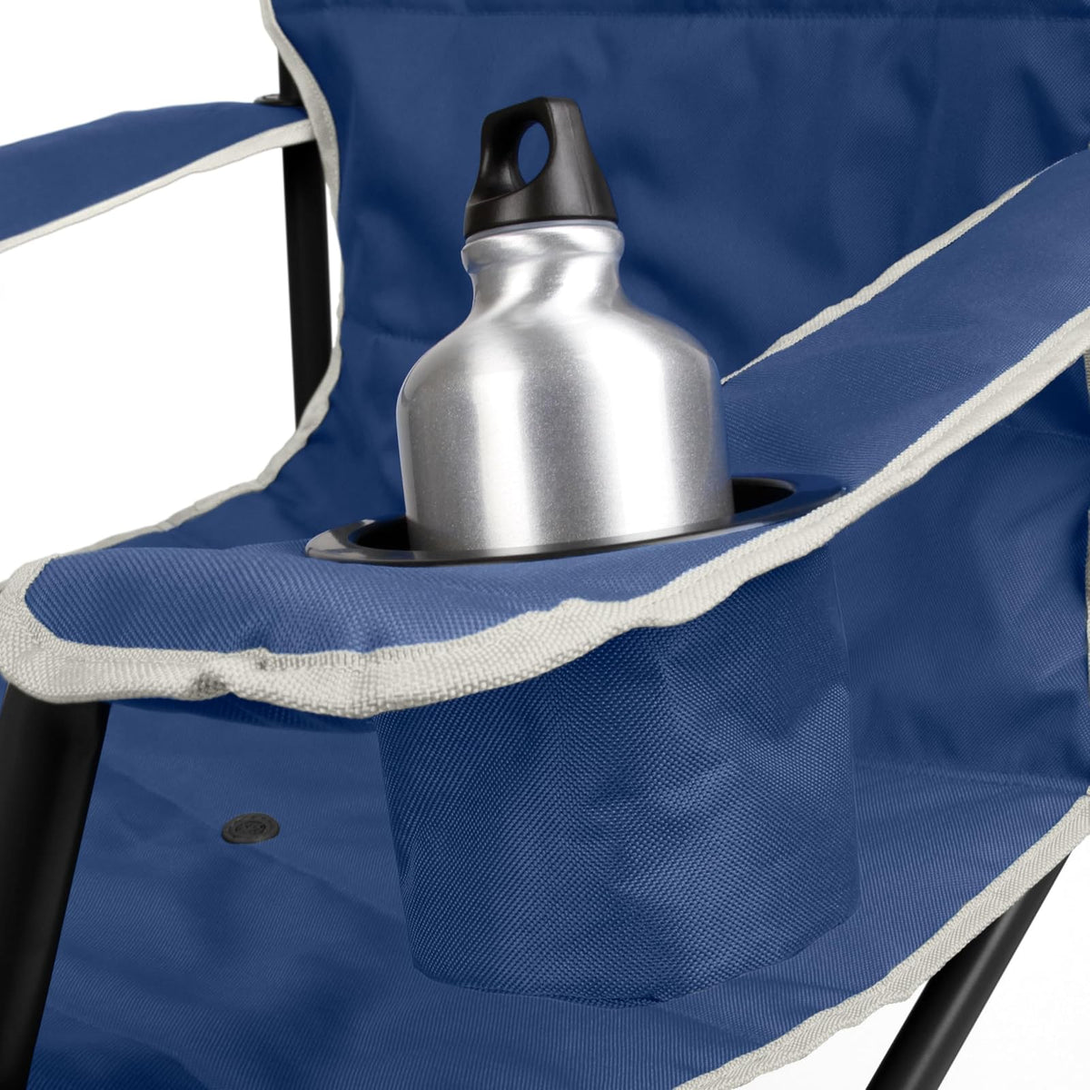 Coleman Big-N-Tall - Silla de Camping con portavasos y Bolsillo Lateral, Resistente al Agua XL para Exteriores, soporta hasta 600 Libras, Ideal para Camping, portón Trasero, chimeneas, Patio y más