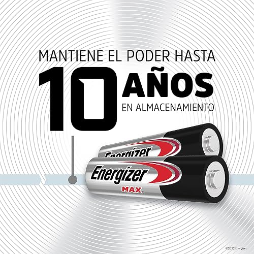 Energizer - Pilas Alcalinas AA, MAX Econopack, 1.5V, Paquete de 20 | Diseñadas para cámaras, consolas, juguetes y dispositivos electrónicos de uso cotidiano.