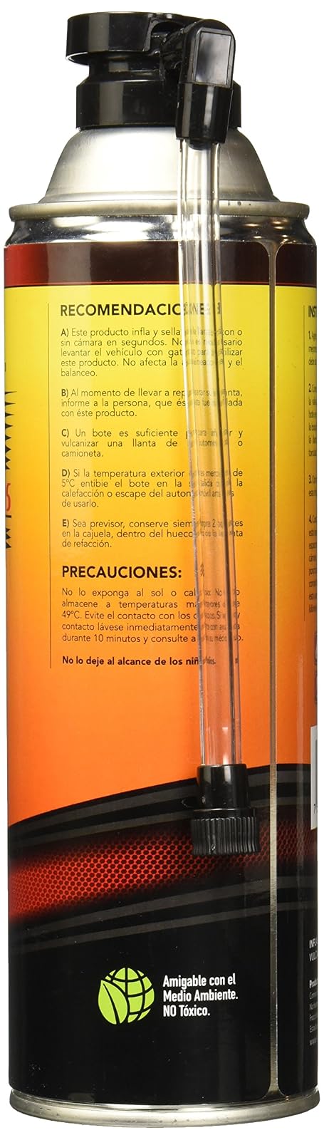 Silverline DC-EQ-INF Infla Llantas Express, 475 ml