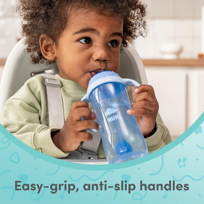 NUK First Choice Ms. Rachel - Taza de paja para aprender, 10 onzas, paquete de 2