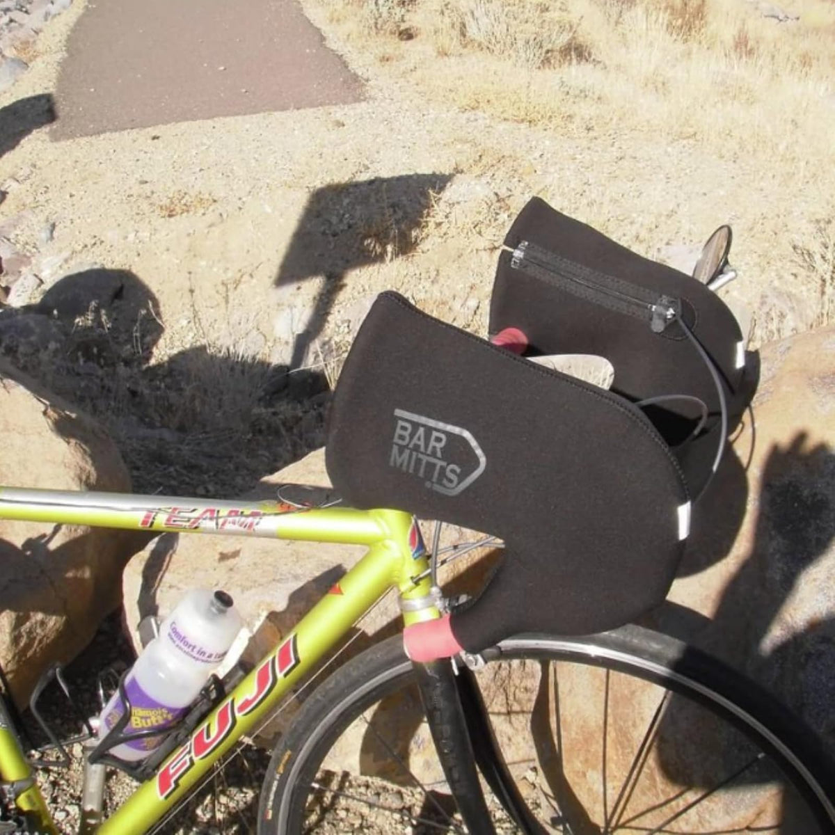 Bar Mitts Manoplas de manubrio de Bicicleta de Carretera para Clima frío, se Adapta a Cambios Shimano con Cables de Cambio de Ruta Externa