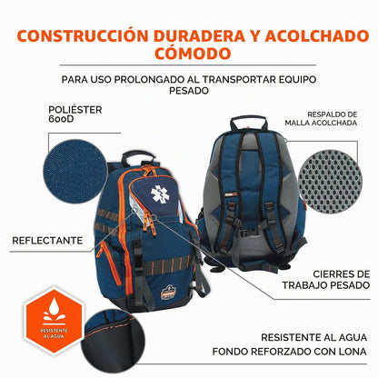 Ergodyne Arsenal 5244 de primeros auxilios Mochila Bolsa para EMS, policía, bomberos, y otros para Kit de primeros auxilios, Uso de bolsas de salto y traumas