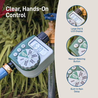 Orbit Single Outlet Programmable Hose Faucet Timer, Standard Packaging