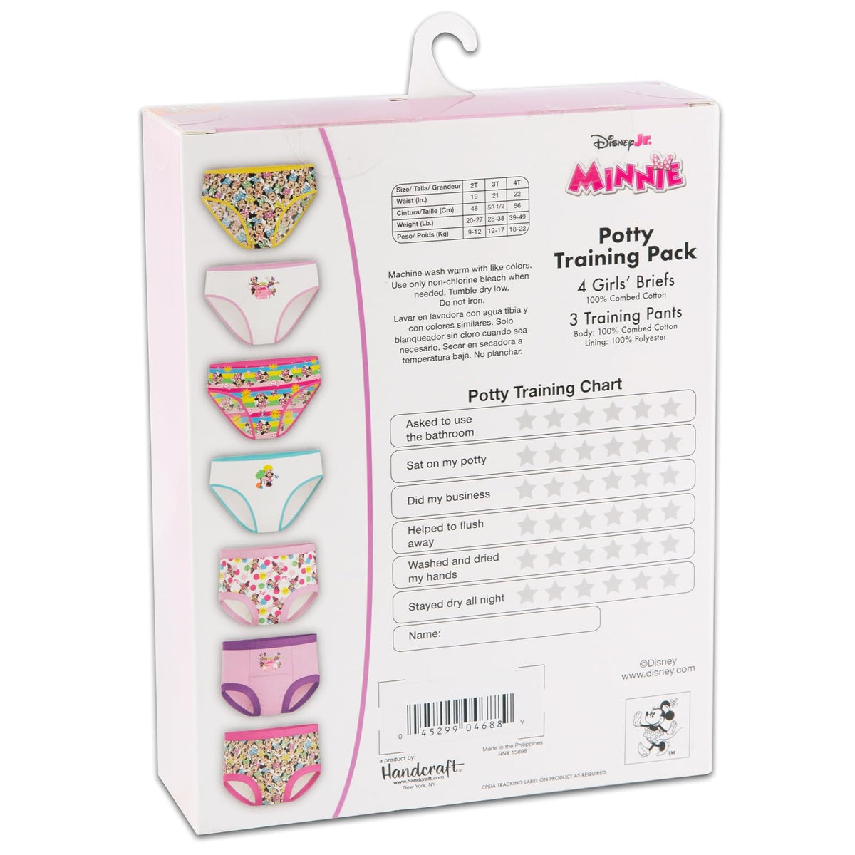 Disney Minnie Mouse - Pantalones de Entrenamiento para IR al baño Ropa Interior para Niñas