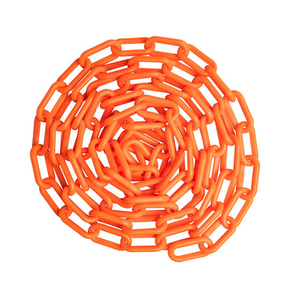 US Weight Cadena de Seguridad de Plástico, 7.62 m, Resistente a Rayos UV - 7,62 m - Naranja