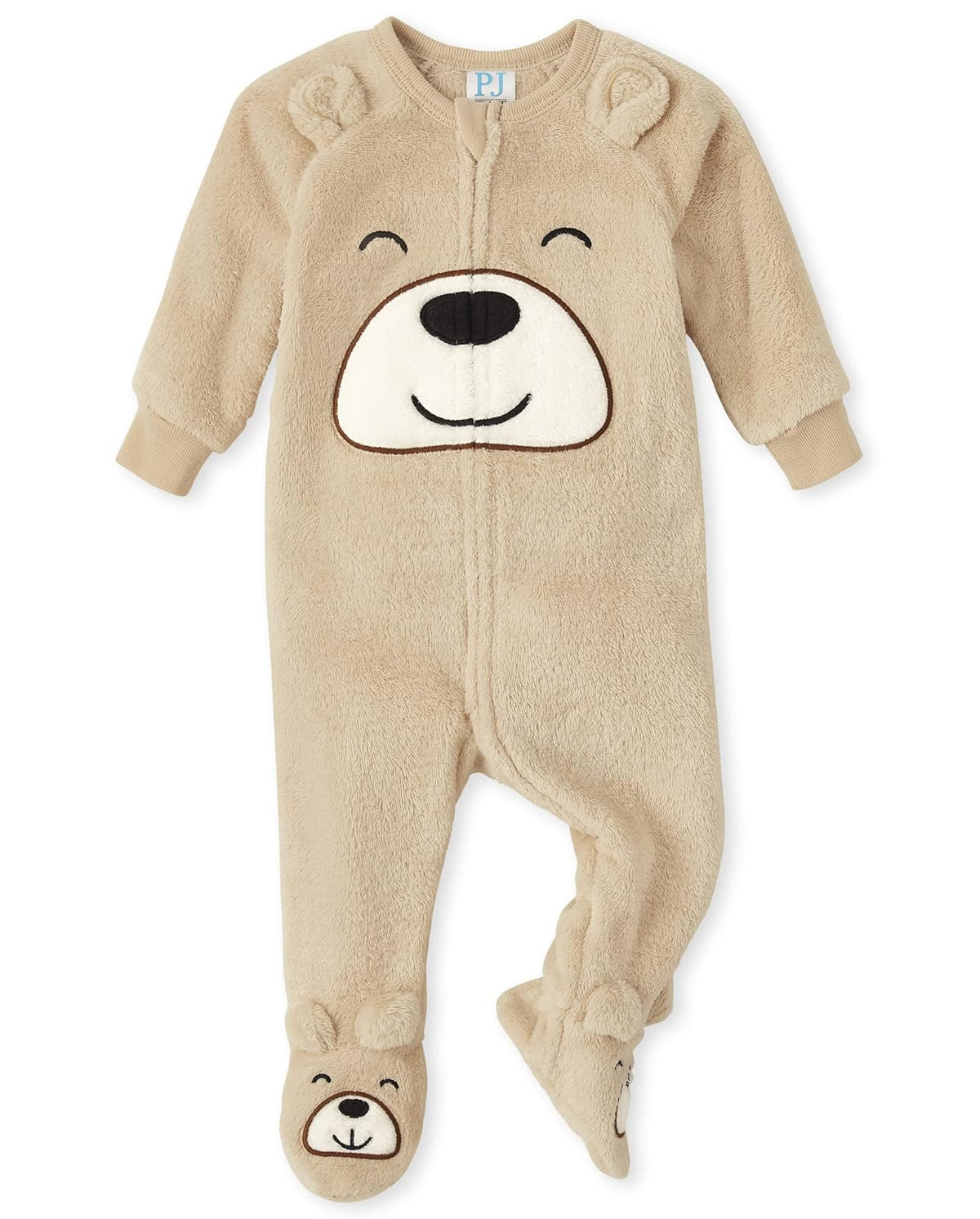 The Children's Place Pijama de una Pieza con pies y Cierre Frontal de Forro Polar para niños pequeños Mamelucos para bebés y niños pequeños bebés niños