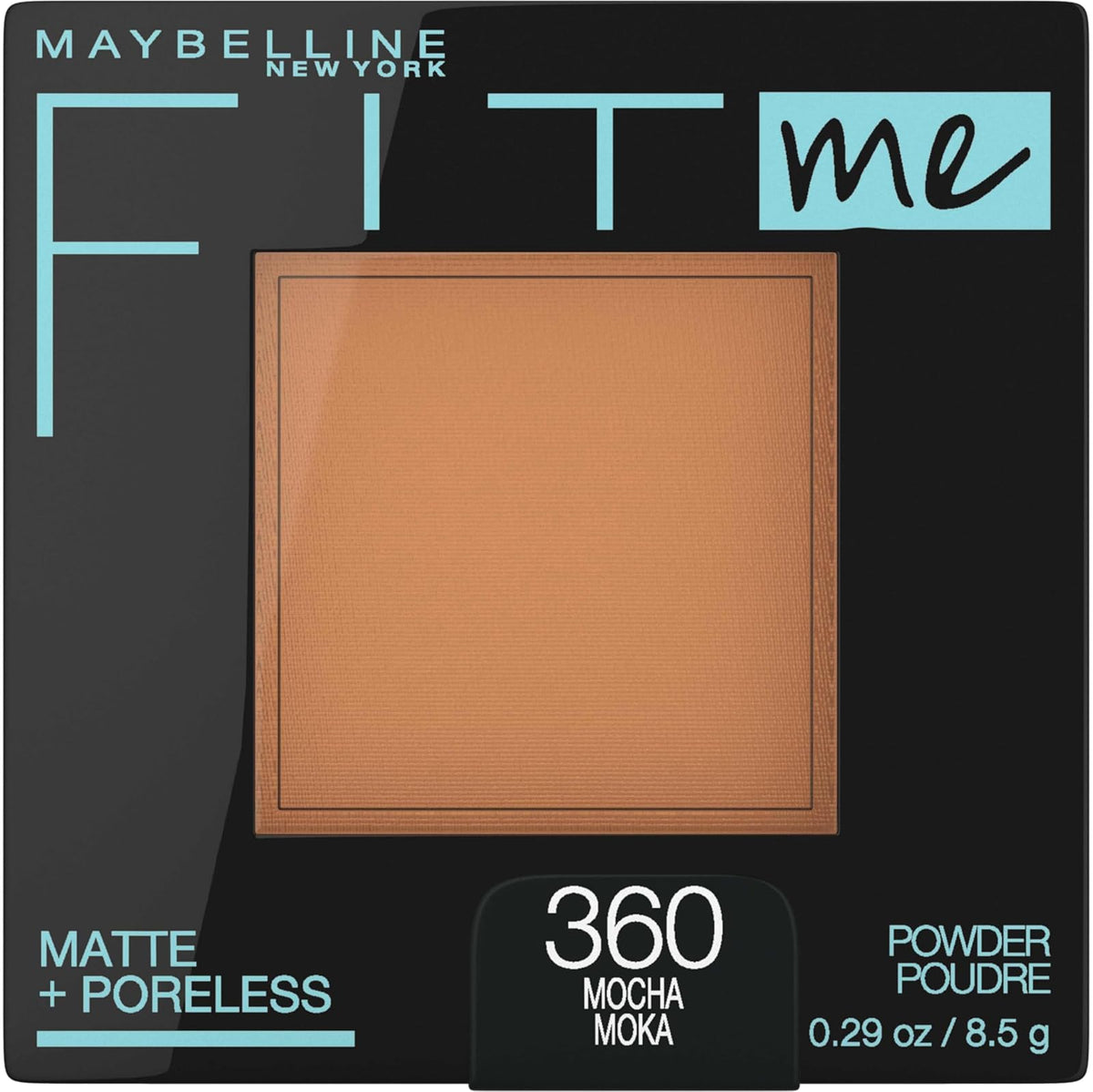 Maybelline Fit Me Matte + Poreless Maquillaje en Polvo - 8.2 g (Paquete de 1) - Marrón