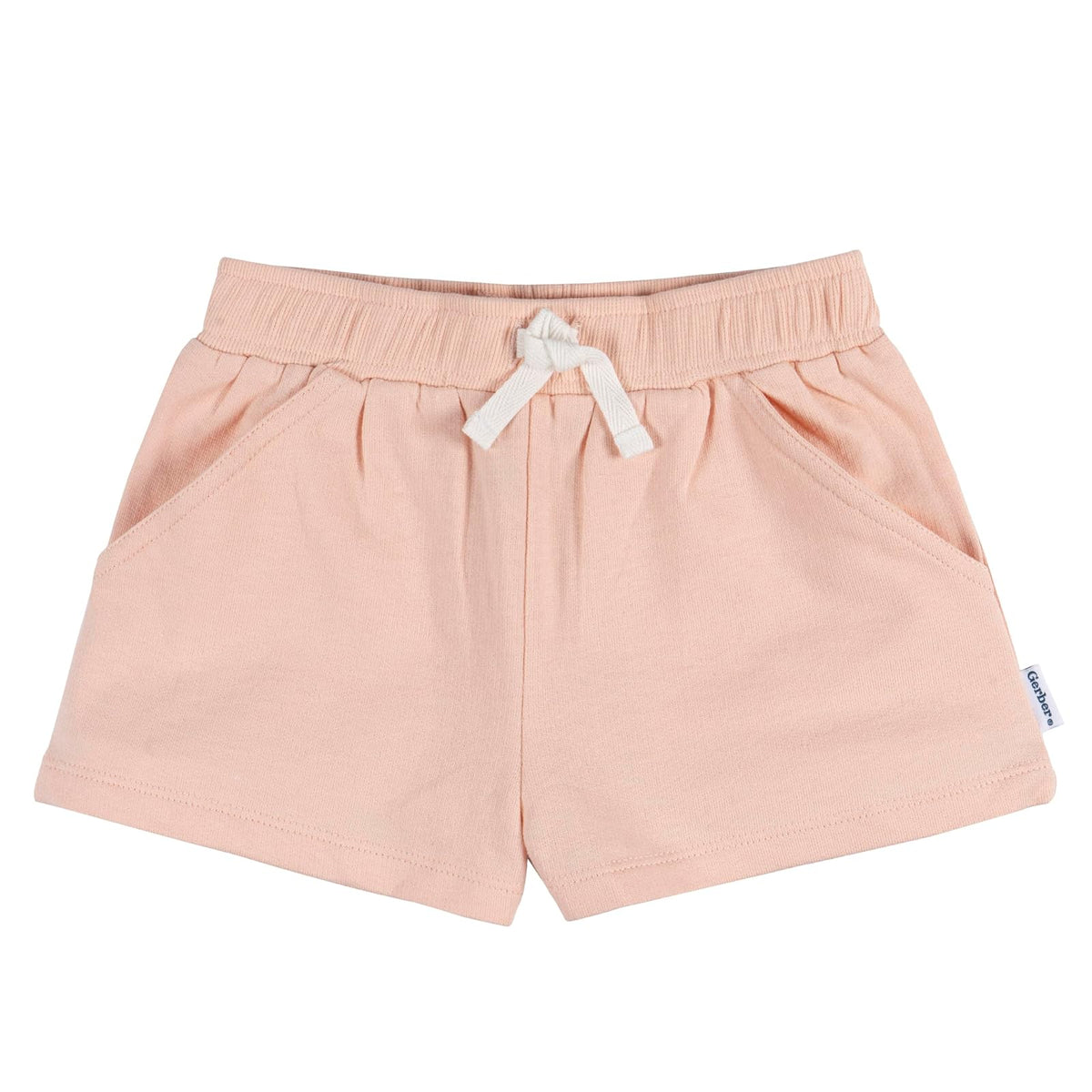 Gerber Paquete de 3 Pantalones Cortos de Punto Pantalones Cortos Informales para Bebé-Niñas
