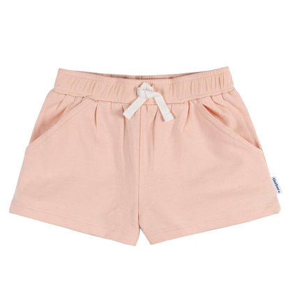 Gerber Paquete de 3 Pantalones Cortos de Punto Pantalones Cortos Informales para Bebé-Niñas