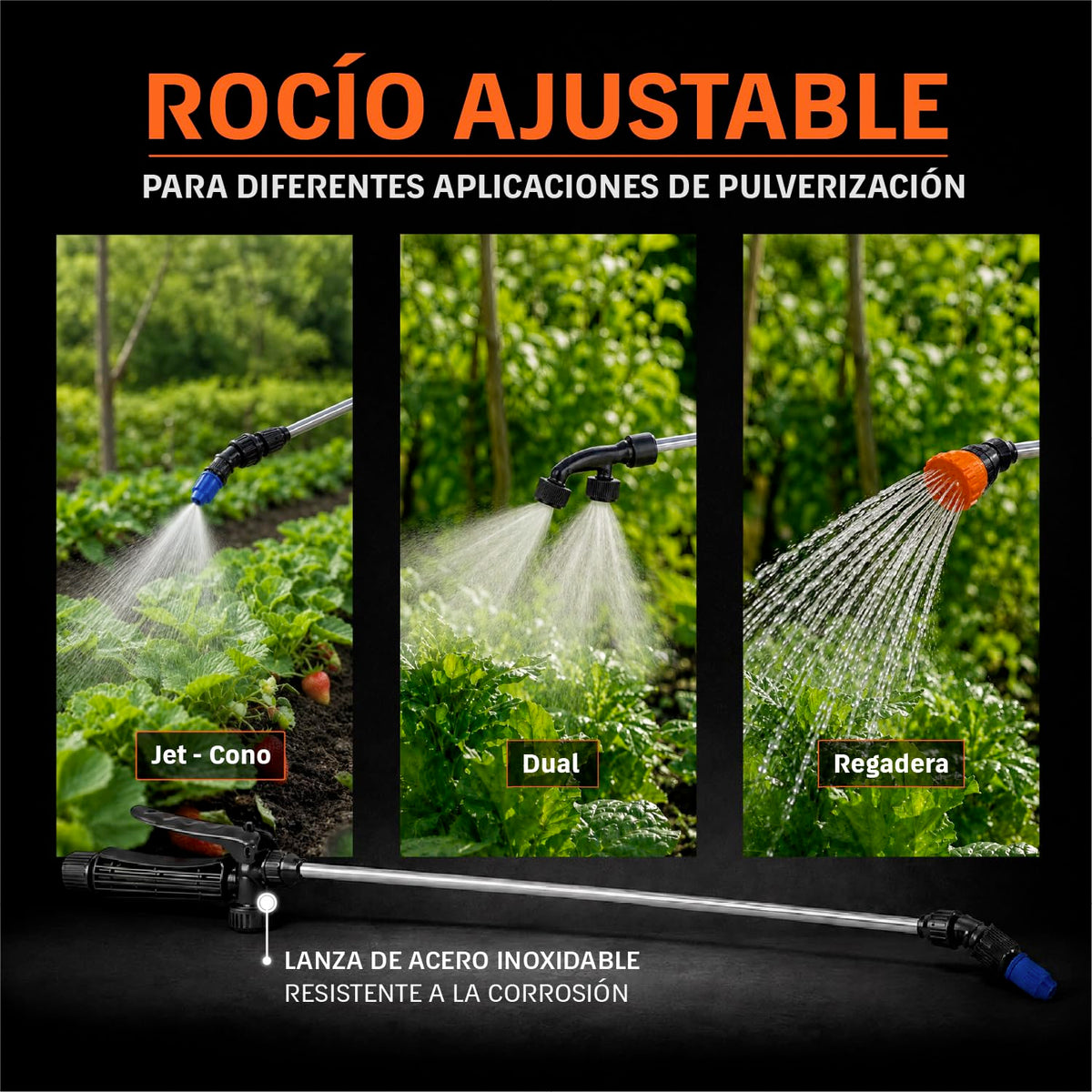 TRUPER FUM-16, Fumigador de Mochila, Boca Ancha, 16 litros