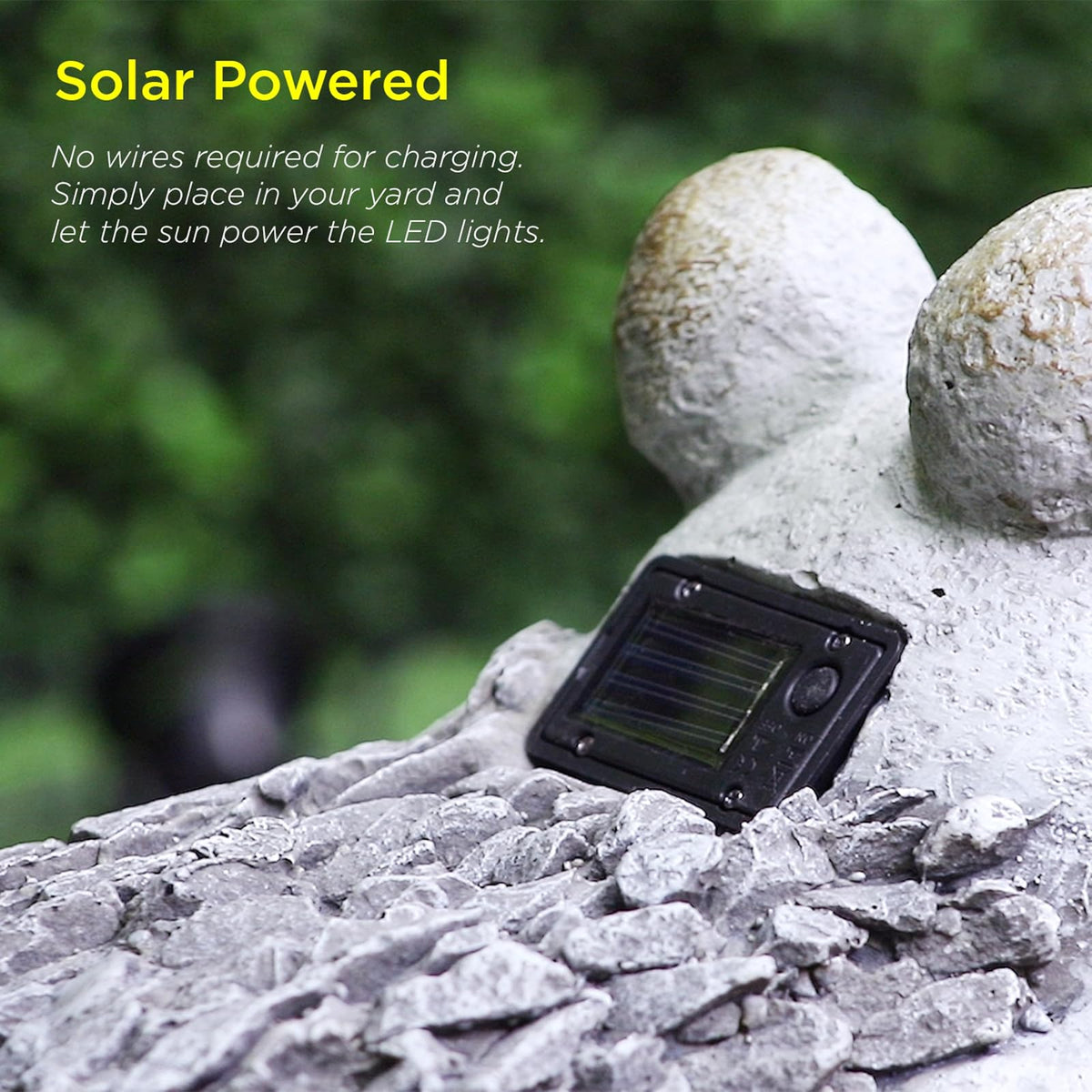 Alpine Corporation 12" Tall Outdoor Solar Powered Frog Yard Statue with LED Lights, Gray