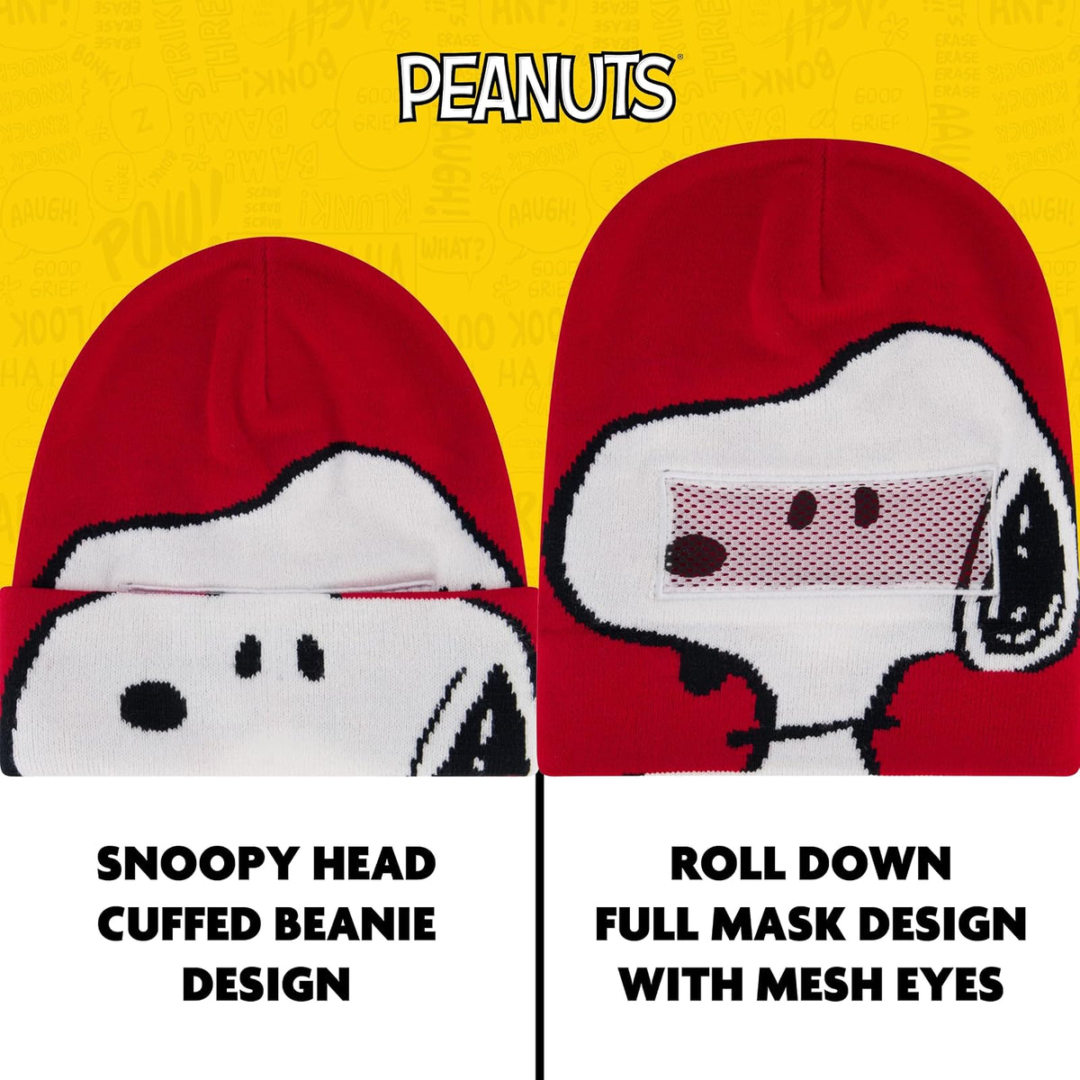 Concept One - Gorro de Invierno para Mujer, diseño de Peanuts Snoopy