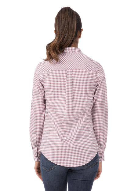 Chef Works Women's Modern Gingham Long Sleeve Dress Shirt