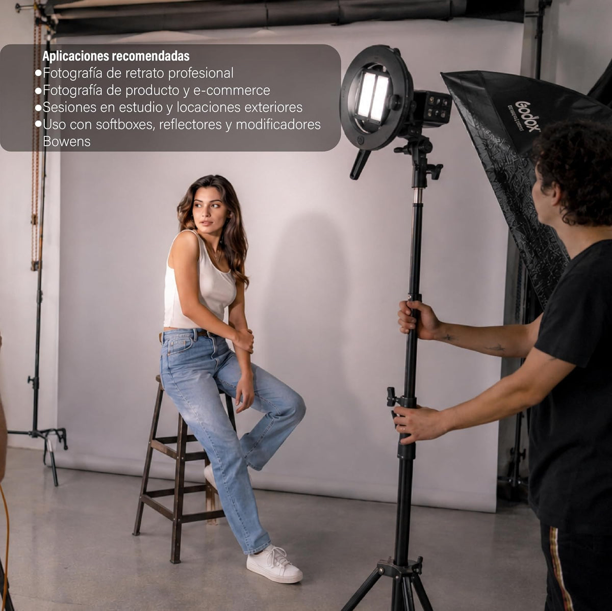 Godox Soporte para Flash S-Type S2 con Montura Bowens, Adaptador Ajustable para Speedlite, Softbox, Reflector, Snoot y Paraguas, Compatible con Flash de Cámara y AD400Pro
