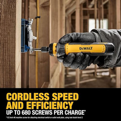DEWALT - Destornillador inalámbrico con control FLEXDRIVE y puntas de destornillador (DWHT66719)