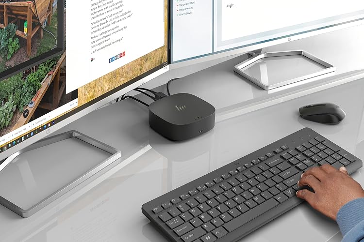 HP Combo Teclado en Español y Mouse Inalámbricos 330, Portátiles, Conectividad Inalámbrica de hasta 10 Metros, 2,4 GHz, Windows/Mac OS, Negro (2V9E6AA)