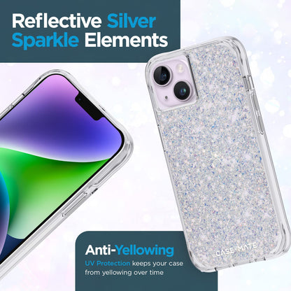 Case-Mate iPhone 14 Plus Case - Twinkle Stardust [10FT Drop Protection] [Wireless Charging Compatible] Luxury Cover with Cute Bling Sparkle for iPhone 14 Plus 6.7", Anti-Scratch, Shock Absorbent, Slim